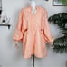 SOVERE Vive Cut Out Smock Mini Dress - Orange NWT Women Dress Size Small