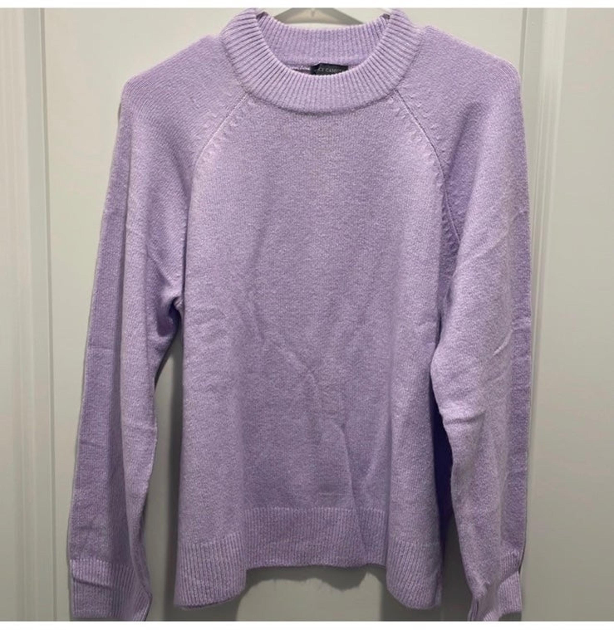 NWT Vince Camuto Mock Neck Sweater Azalea Purple