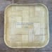 Mid Century Modern Florida bowl souvenir bamboo kitsch multicolor