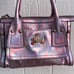 Vintage Juicy Couture Iridescent holographic Metallic Pink Satchel