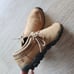 Teva Moki Slip-On Moccasin Southwest Embroidered Fleece Lining Tan Leather US8