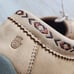 Teva Moki Slip-On Moccasin Southwest Embroidered Fleece Lining Tan Leather US8