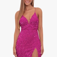 Pink Sequim homecoming dress