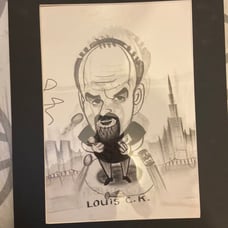 Louie CK autographed drawing