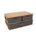 Desktop Storage Box Multi-Layer Drawer Type Bamboo Wood Office Organizer Box