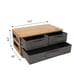 Desktop Storage Box Multi-Layer Drawer Type Bamboo Wood Office Organizer Box
