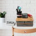Desktop Storage Box Multi-Layer Drawer Type Bamboo Wood Office Organizer Box
