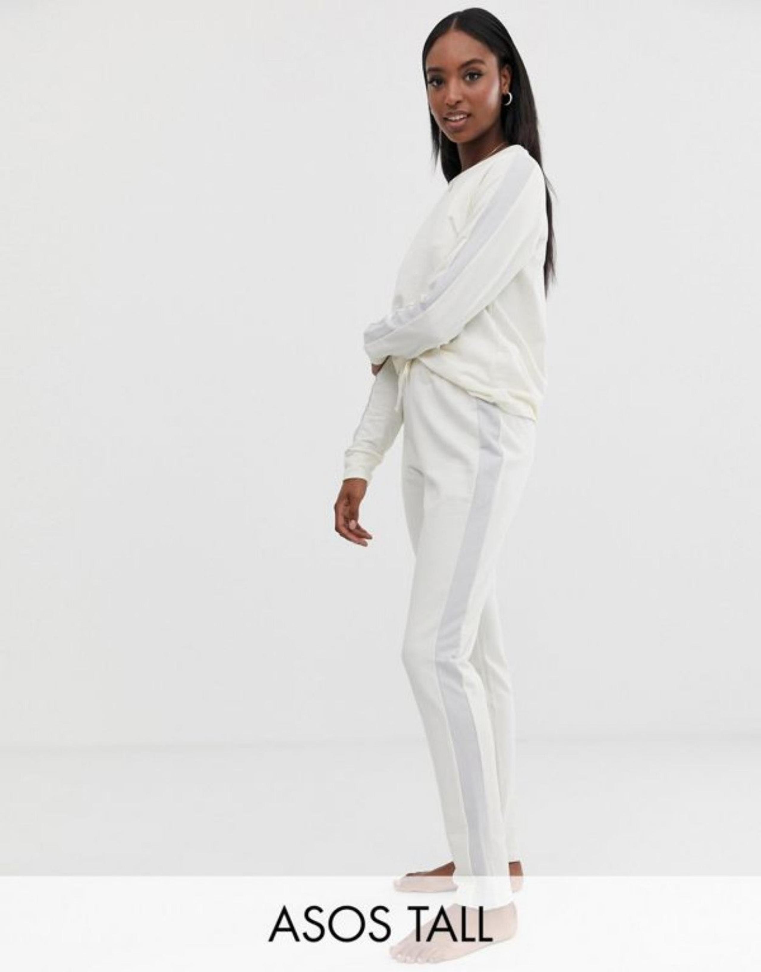 ASOS tall Side stripe lounge set