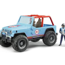 NEW Bruder Jeep Wrangler Cross Country Racer Vehicle with Driver Blue