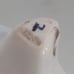 French Porcelain Faience Vase Hand-painted Vintage Blue White Gold Footed 11