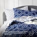 Lightweight Queen Bedding Sets 7 Pieces Navy Blue-YU6