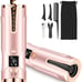 Upgraded Automatic Curling Iron, Cordless Auto Hair Curler with 6 Temps & Timers
