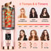 Upgraded Automatic Curling Iron, Cordless Auto Hair Curler with 6 Temps & Timers