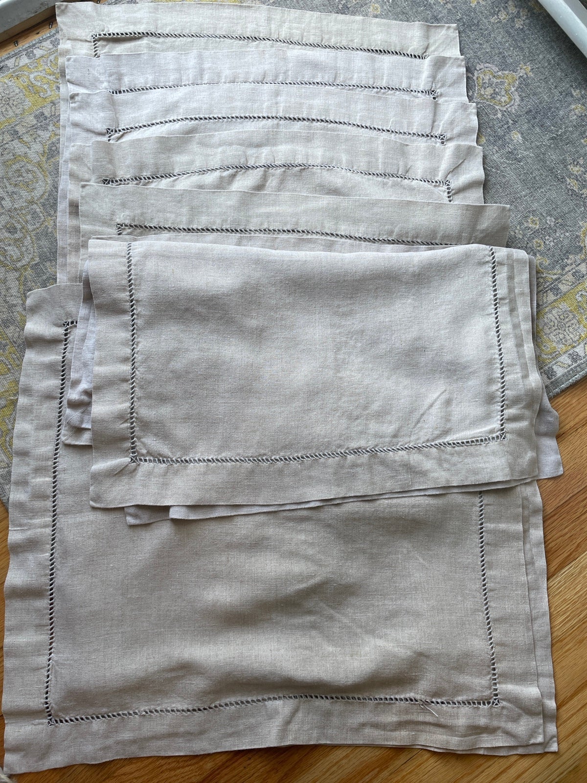 Pottery Barn linen placemats