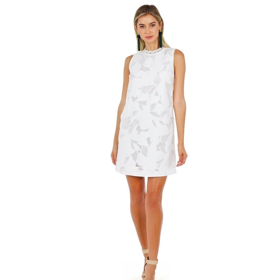 French Connection Lace Deka Shift Dress - 4