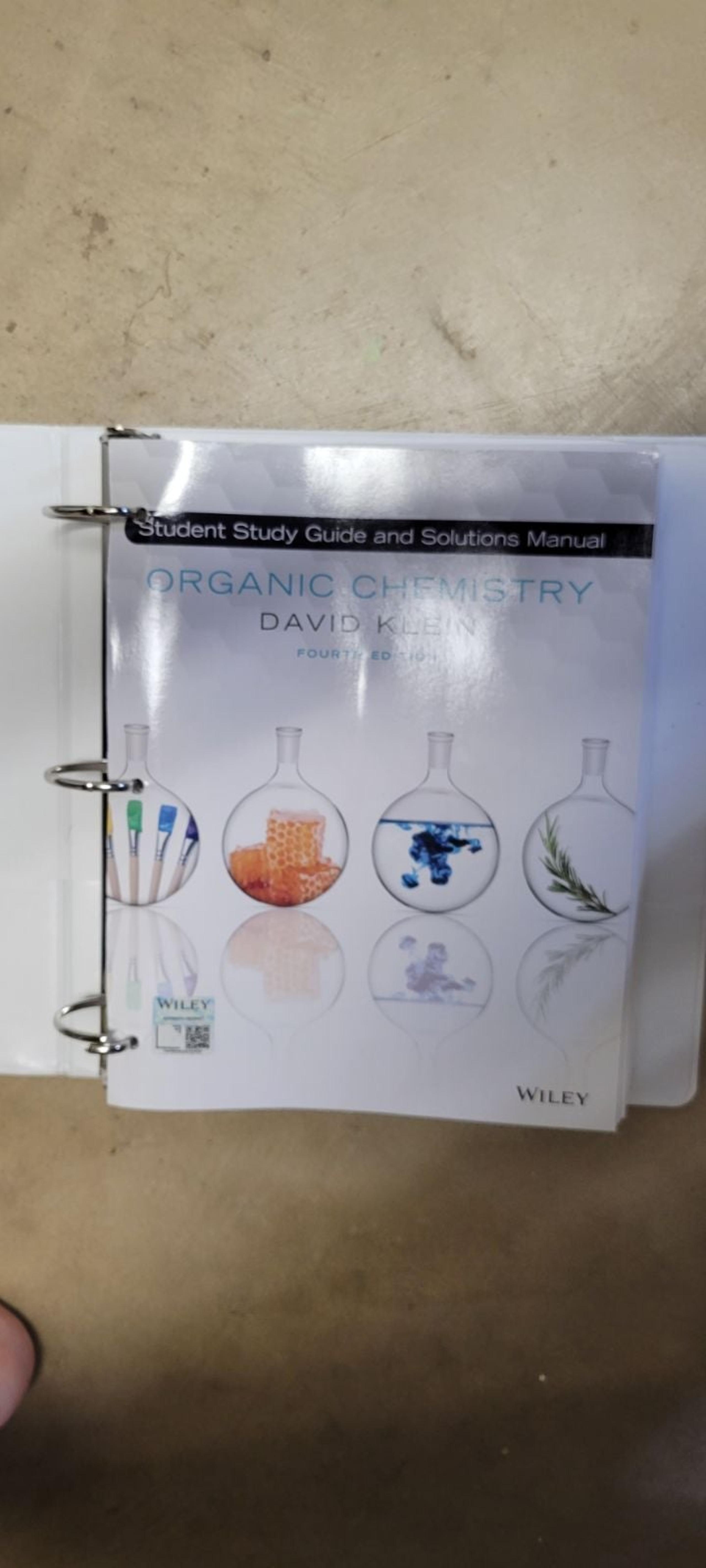 Organic Chemistry Solutions Manual