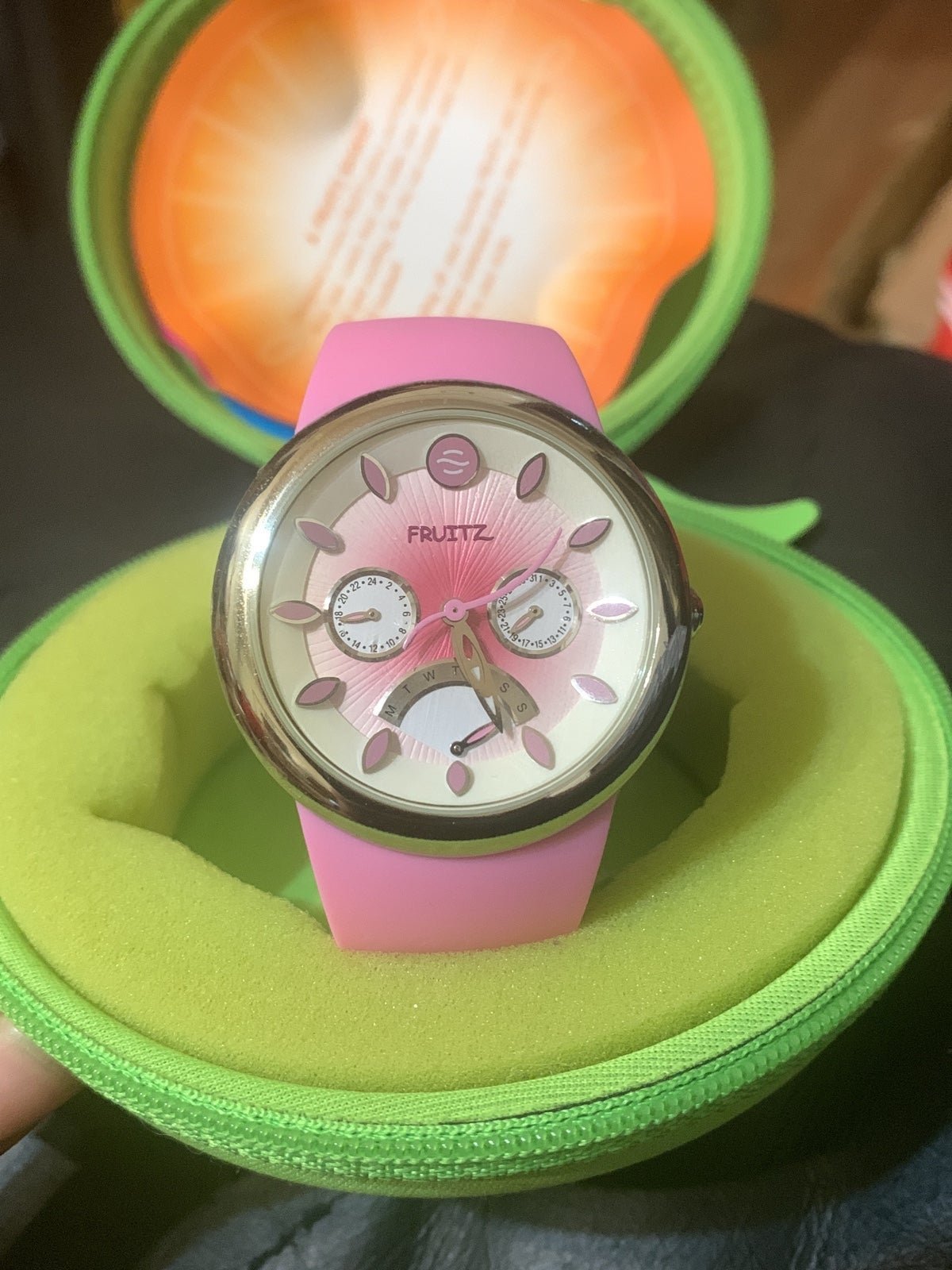 BRAND NEW Fruitz Philip Stein Fruit Strawberry Daiquiri Silicone Band Watch