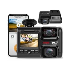Pruveeo WiFi Dash Cam Dual Loop Recording, 24H Parking Monitor, Night Vision