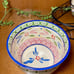 Temptations Old World Blue 3 Bowl Bake Serve Set W/ Wire Caddy & Plastic Covers