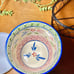 Temptations Old World Blue 3 Bowl Bake Serve Set W/ Wire Caddy & Plastic Covers