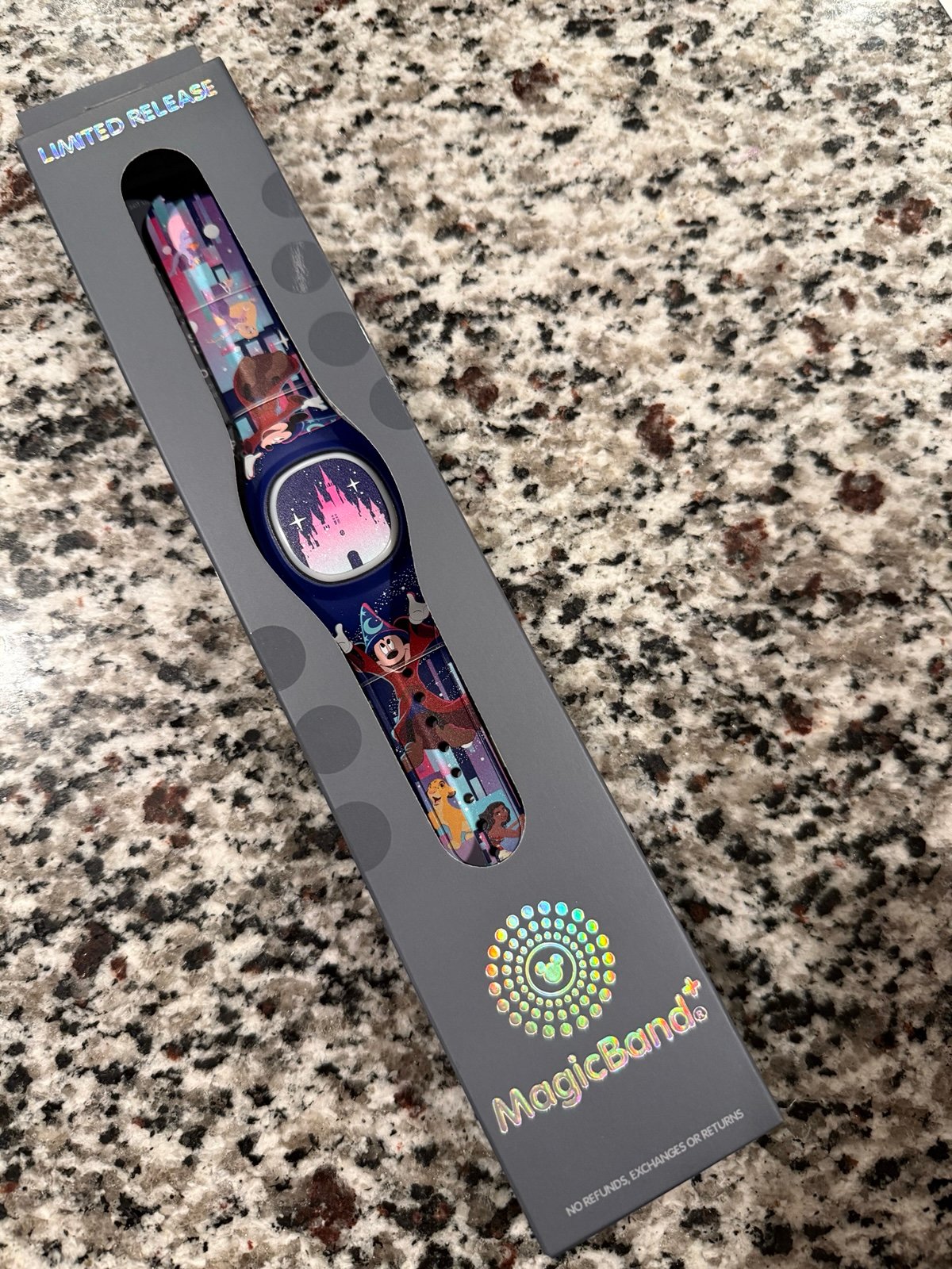 Disney Parks WDW Magic Band Plus, Figment, Castle, Sorcerer Mickey