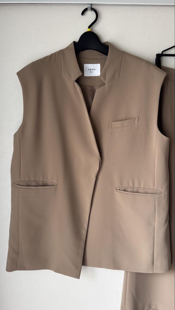 トップス AMERI OTONA WRAP VEST SET UP DRESS Ameri OTONA WRAP VEST SET UP DRESS