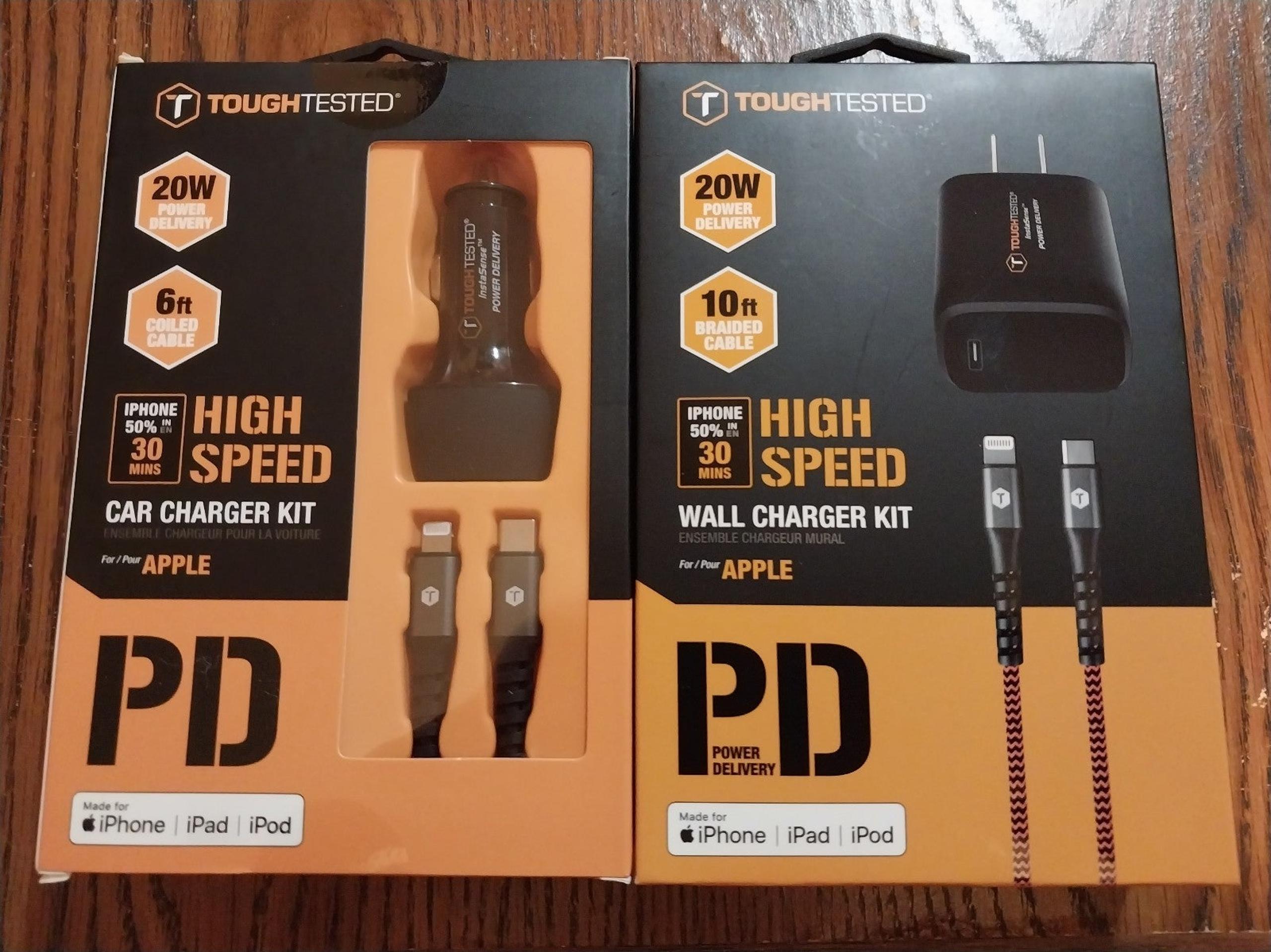 Toughtested 8ft high speed charger kits