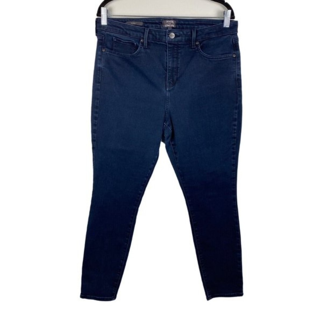 NYDJ for Chico's Jeans Skinny Lift Tuck Dark Wash Stretch Size 14