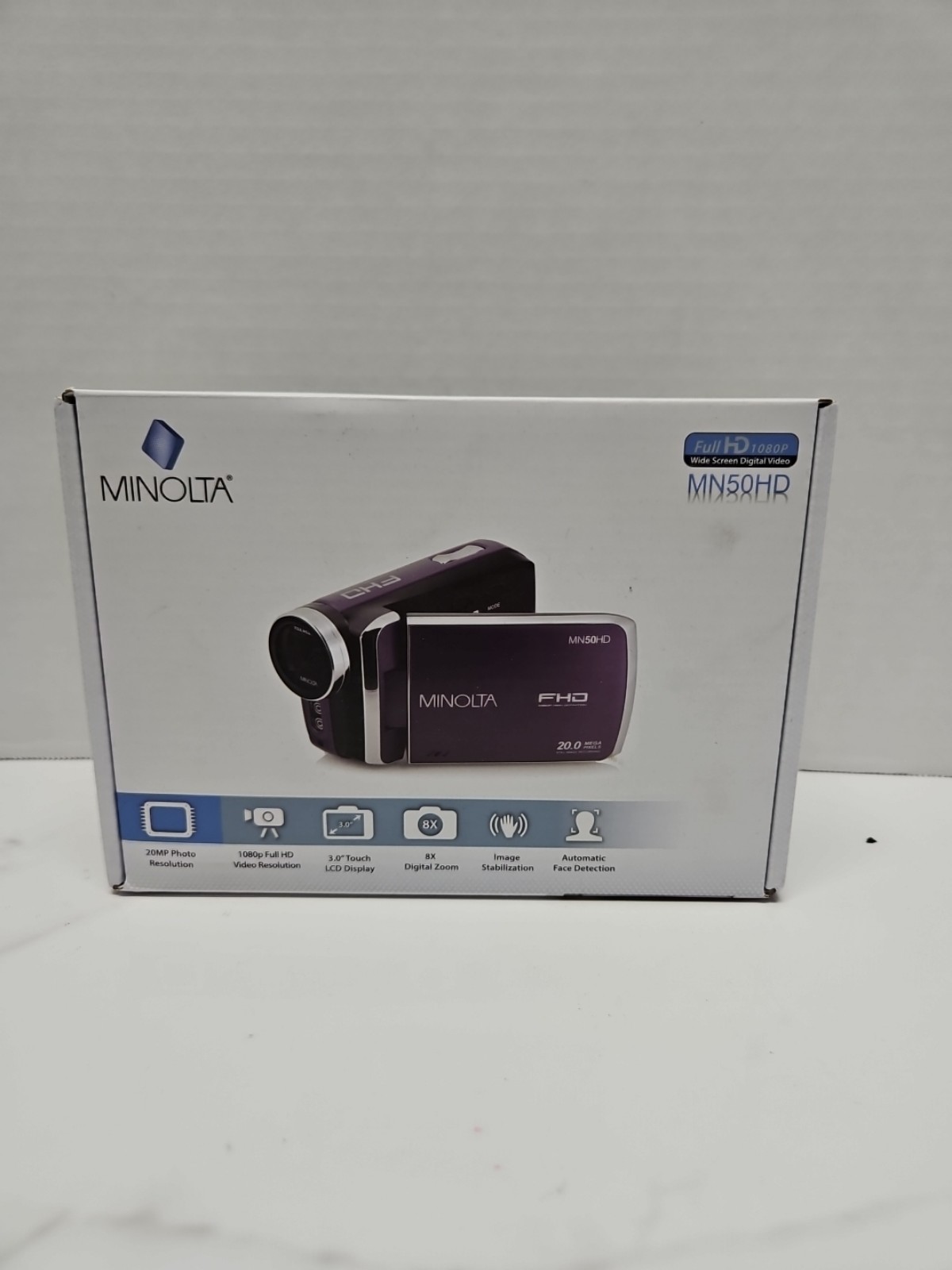 Minolta MN50HD-BL 1080p Full HD 20MP Digital Camcorder H