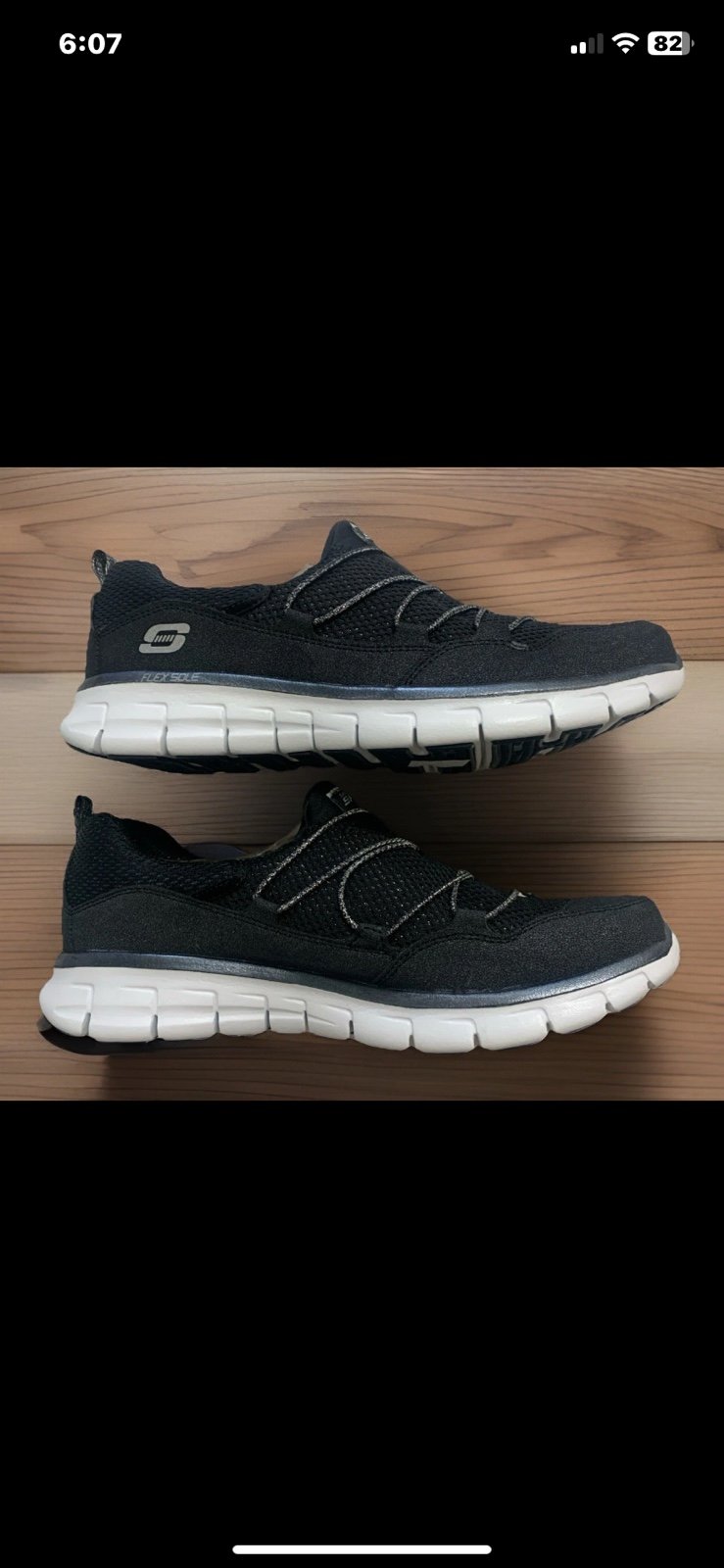 NEW Skechers Synergy Sparkle & Shine Running Athletic Shoes Size 9 Sneakers