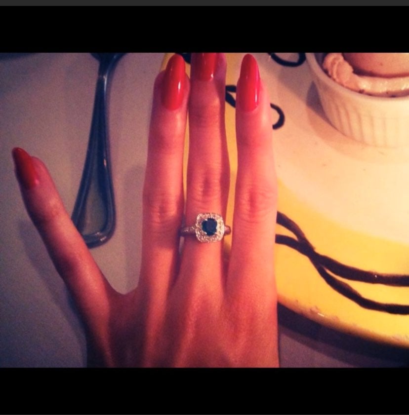 Colombian emerald ring and diamonds