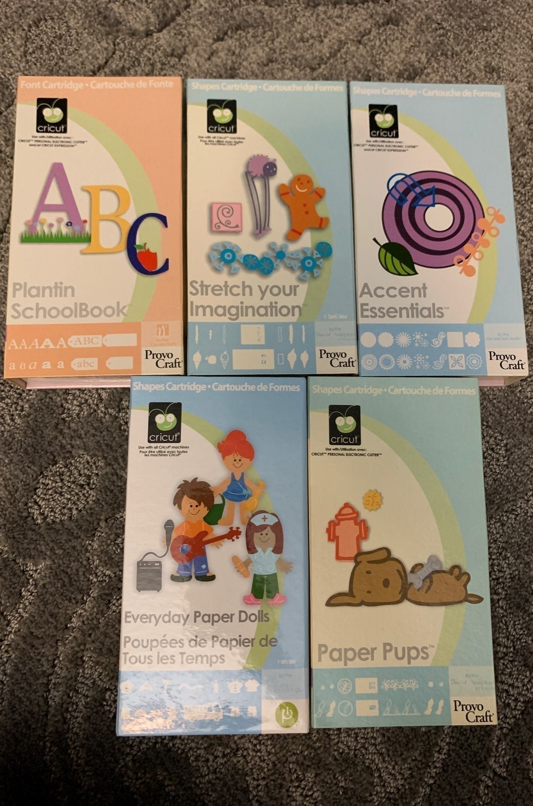 5 Cricut cartridge bundle