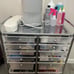 Rolling Storage Cart and Organizer with 12 Plastic