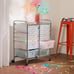 Rolling Storage Cart and Organizer with 12 Plastic