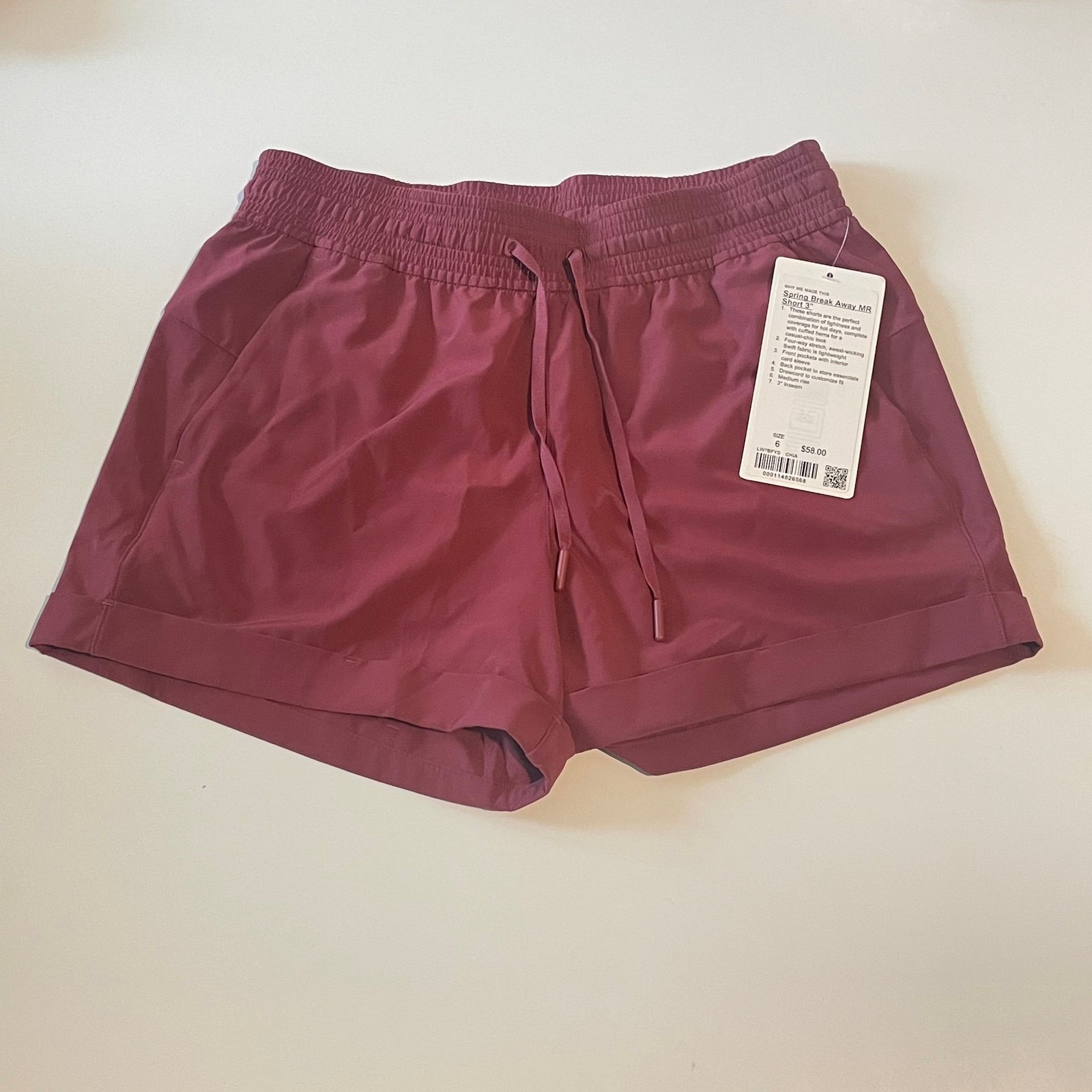 NWT Lululemon Spring Break Away Short *4-way Stretch 3