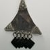 Vintage Necklace Silver Indian Red Stone