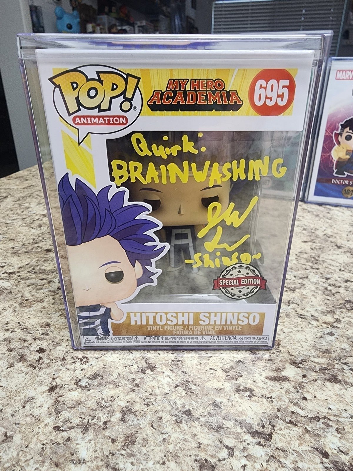 Funko Pop Anime My Hero Academia Hitoshi Shinso AUTO SIGNED Vaulted!