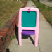 Girls Kids chalkboard easel