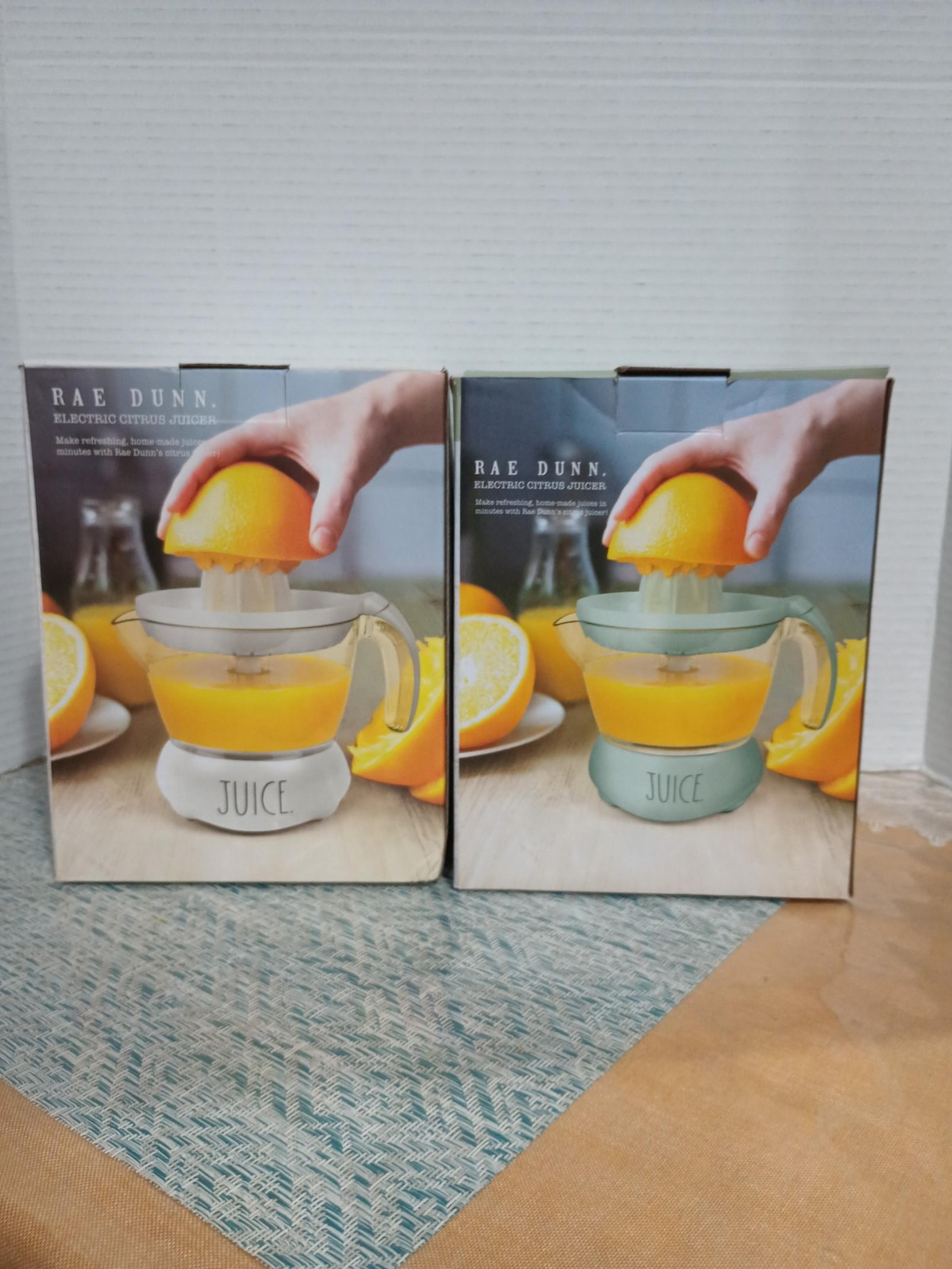 #HA RAE DUNN (1) ITEM ONLY (WHITE OR GREEN) 3 CUP ELECTRIC CITRUS JUICER