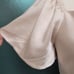 SELFIE LESLIE GRAYSON TIED BACK ASYMMETRICAL MIDI DRESS CHAMPAGNE Size Medium