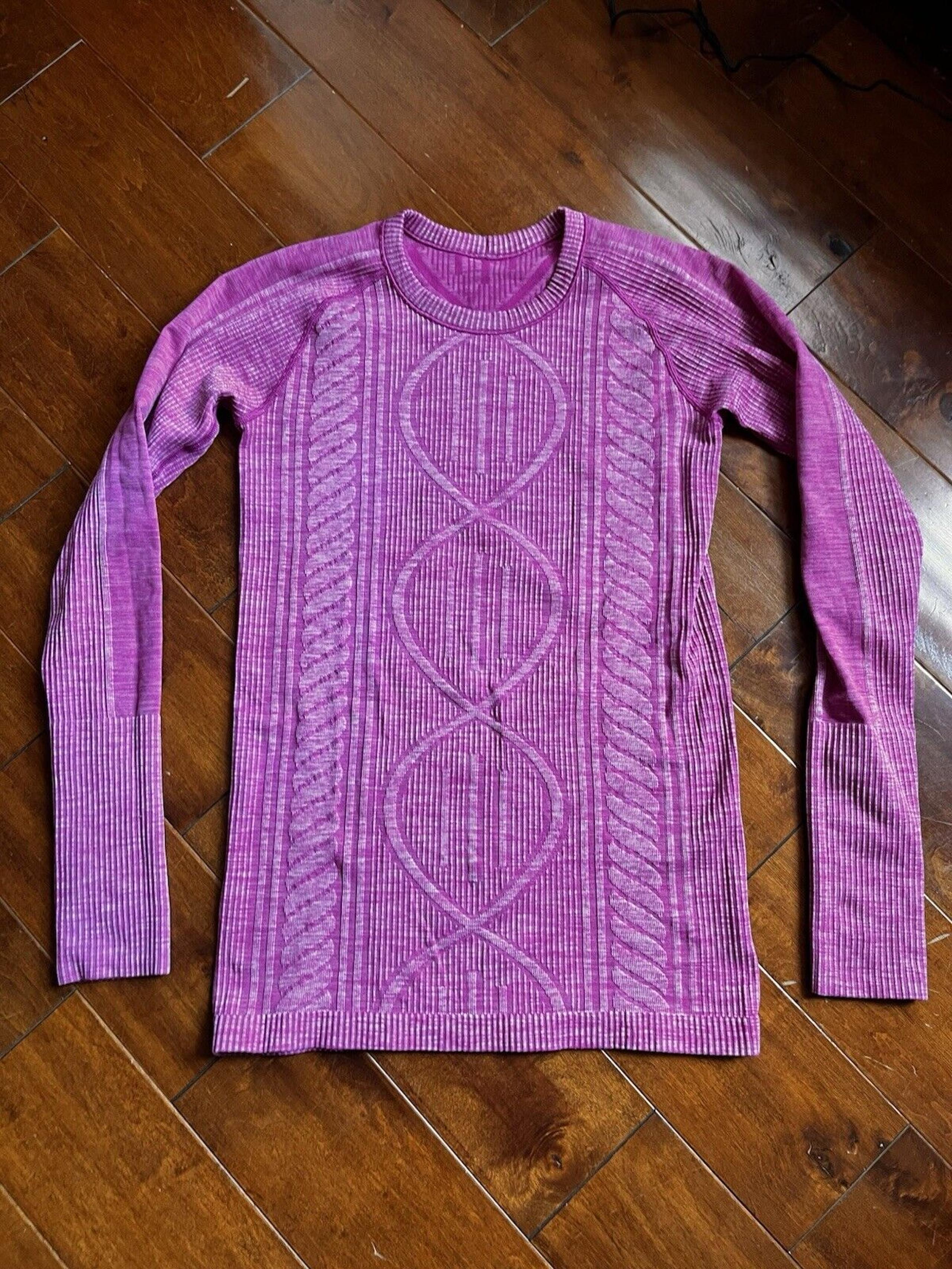 Lululemon Rest Less Pullover Swiftly Tech Purple - Heathered Ultra Violet Size 4