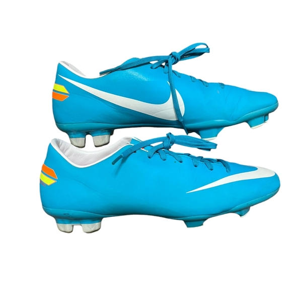 Nike Mercurial Vapor FG Pro Soccer Cleats Turquoise Women's Sz 9.5 Men's Sz 8