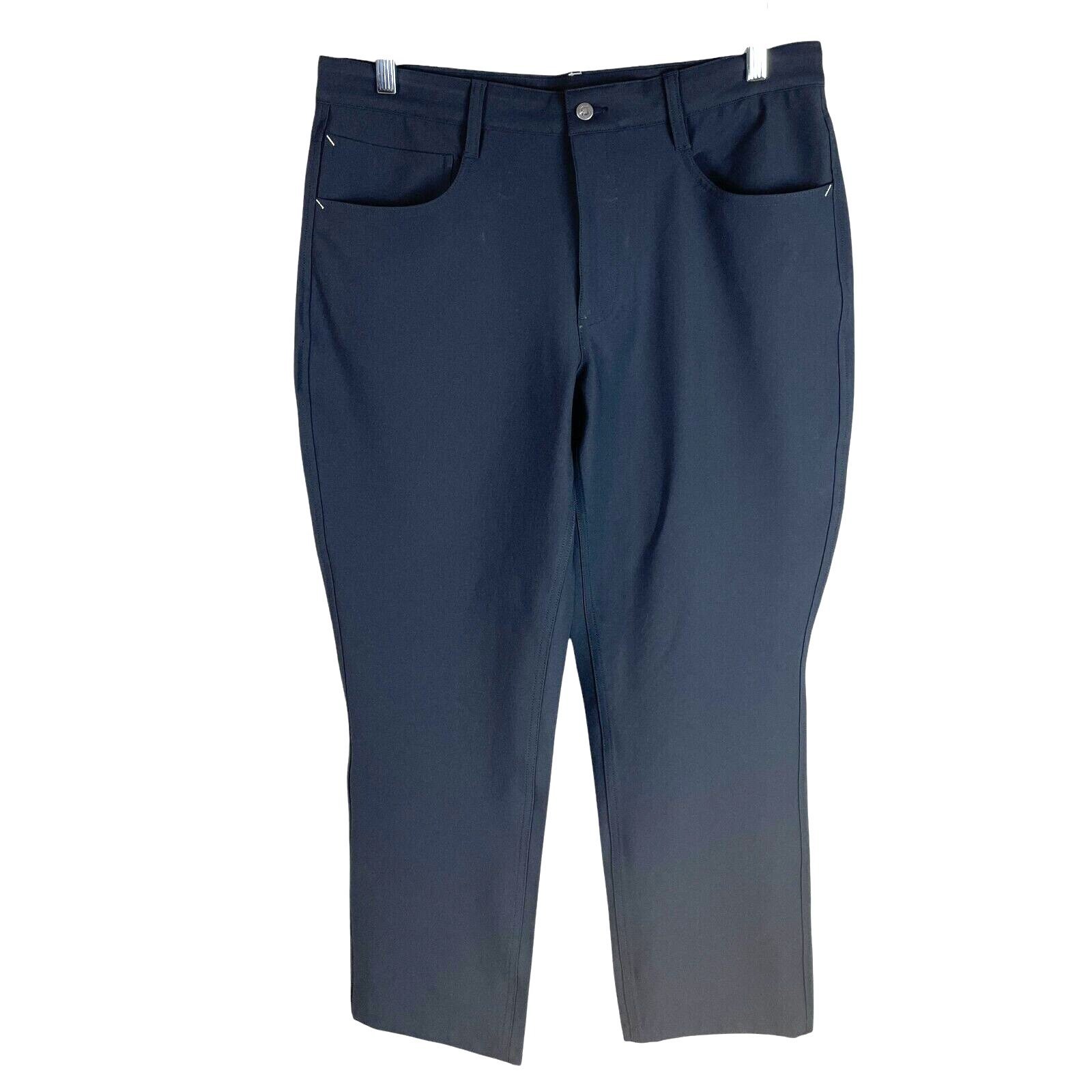 FootJoy Golf Mens Athletic Fit 5 Pocket Pants (Actual 34x29) Black Stretch MINT