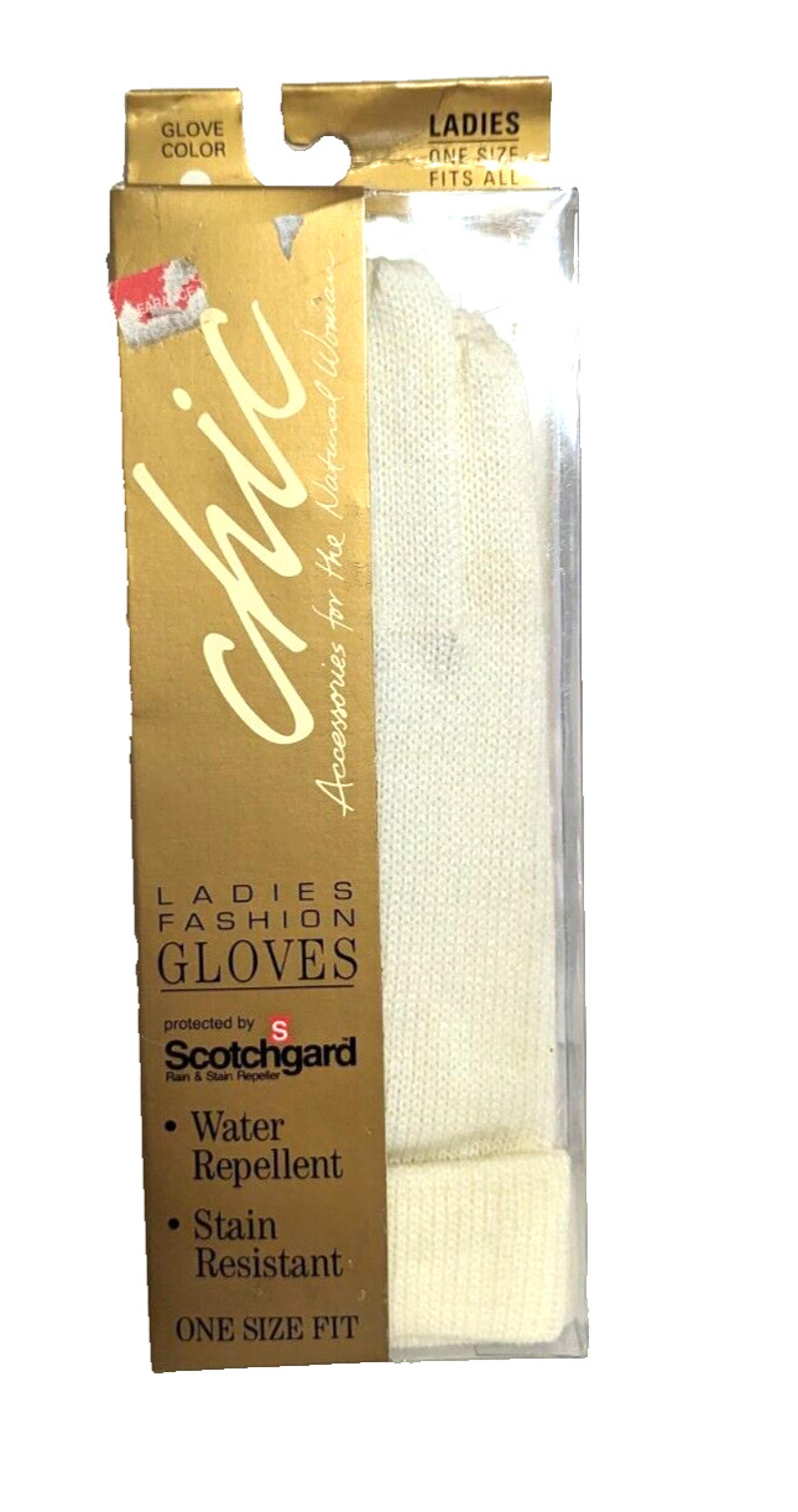 Chic Ladies fashion gloves (water repellent, stain resistant) New cream
