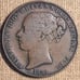 Copper 1858 1/13 of Shilling Victoria State of Jersey Genuine European scarce