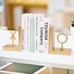 NEW Book Ends Gold Bookends Heavy Duty Decorative Bookends to Holders Books