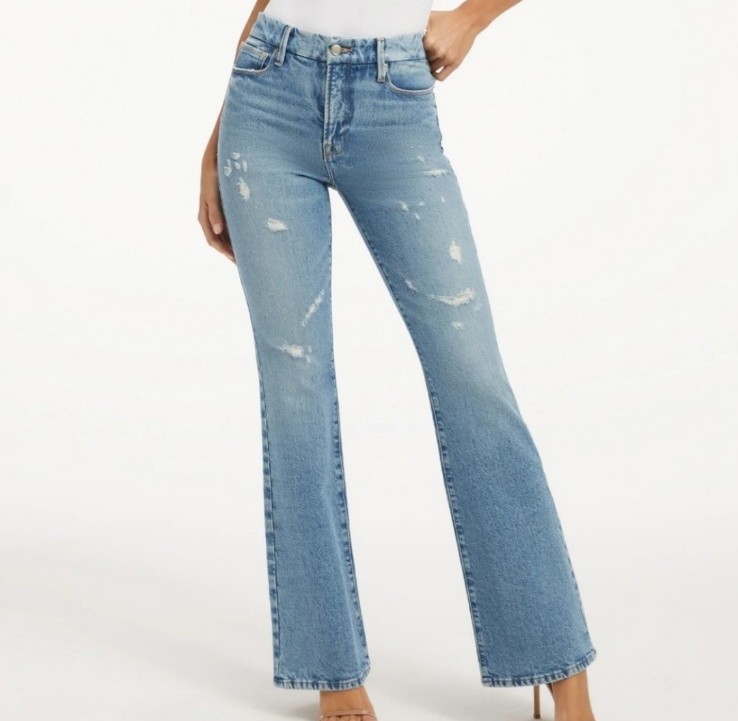 Good American Good Classic Bootcut Jeans