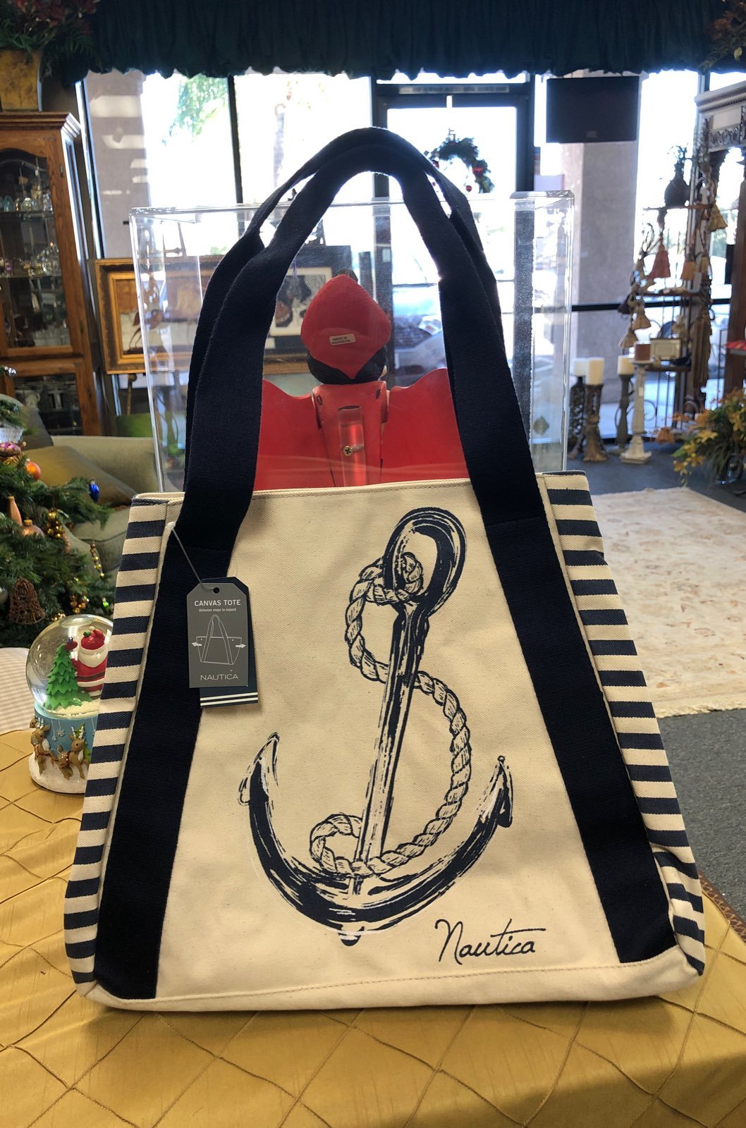 Nautica canvas shop tote