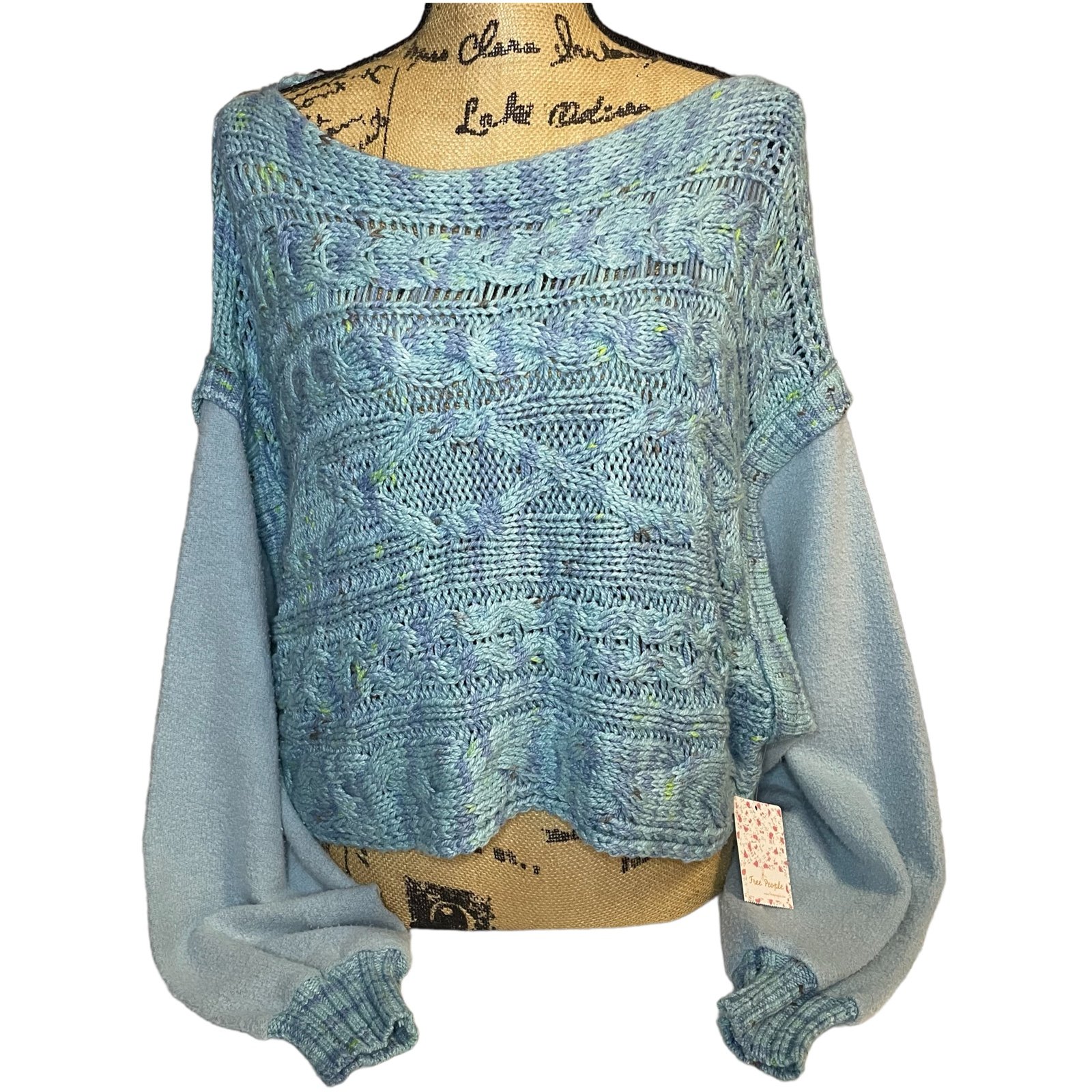Free People Cable Knit Sweater