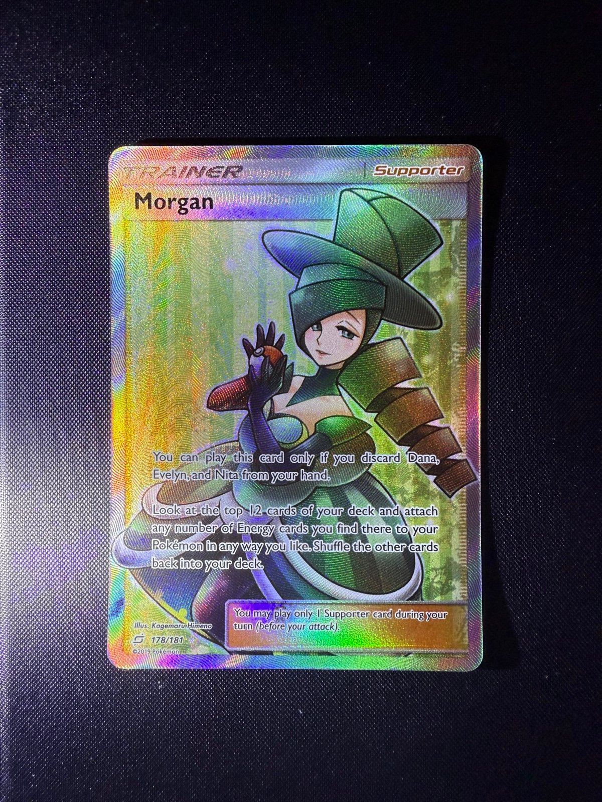 Pokémon TCG Morgan Sun & Moon - Team Up 178/181 Holo Ultra Rare